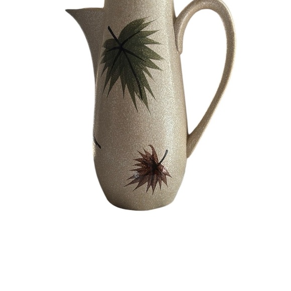 MCM VTG Harmony House Maple Leaf Coffee/ Tea Pot Server Stoneware Japan - Picture 6 of 7